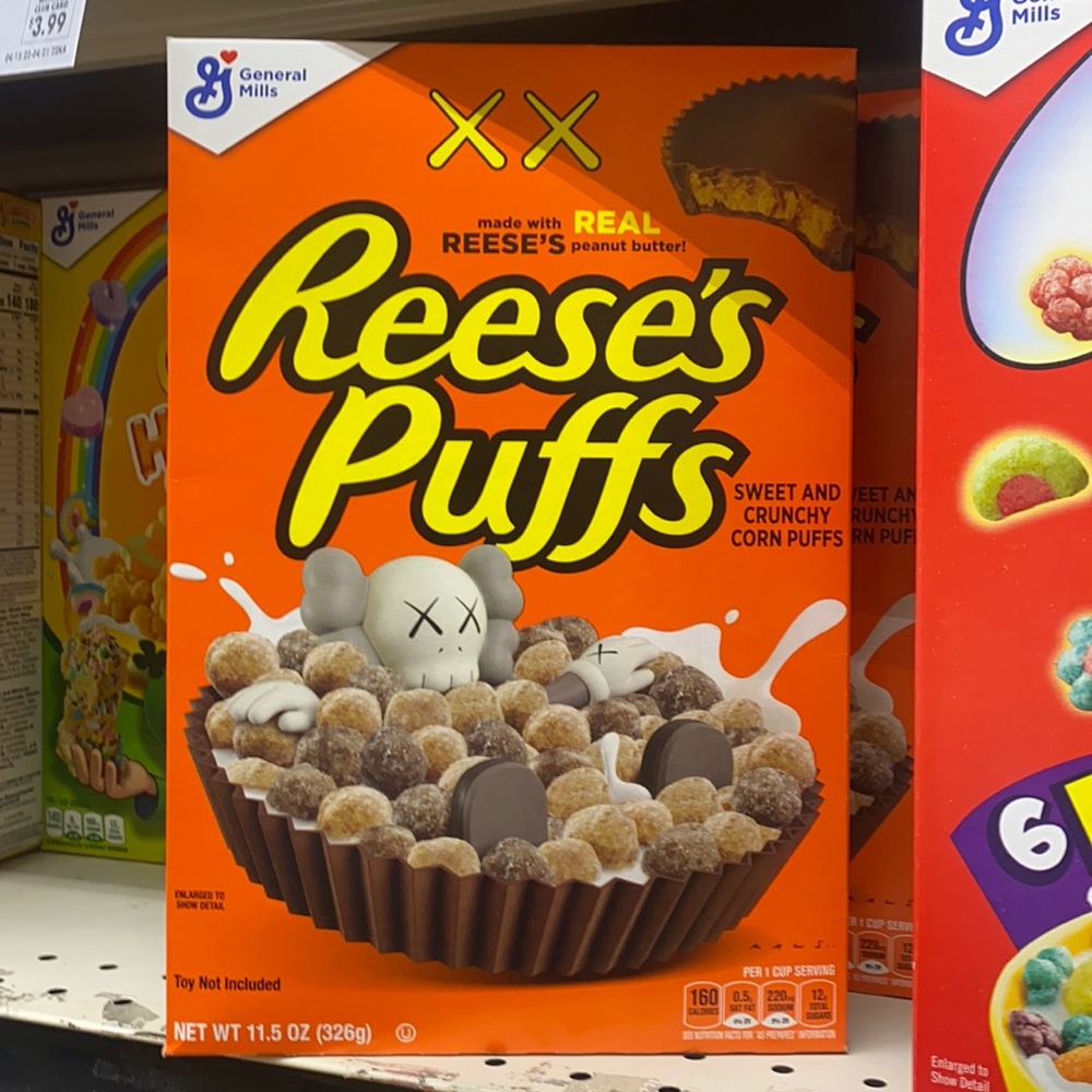 Reeses xx kaws brand new box never opened puffs